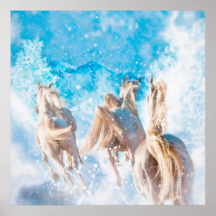 AFFICHE LES TAILLES D'HIVER DE HORSE ARABIENNE