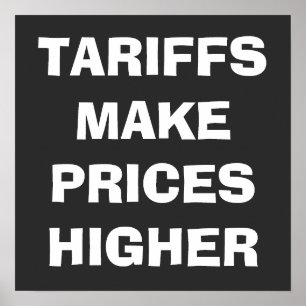 Affiche Les Tarifs Augmentent Les Prix Sur Mesure