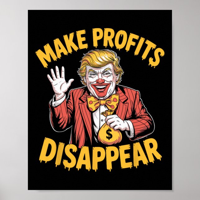 Affiche Les tarifs douaniers de Trump récession mème font  (Devant)