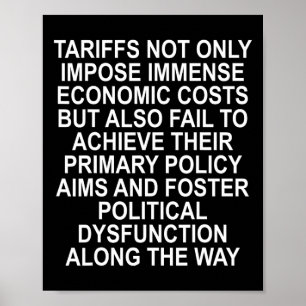 Affiche Les tarifs douaniers favorisent le dysfonctionneme