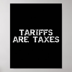 Affiche Les tarifs douaniers sont des impôts - Hommes et f