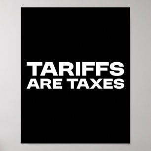 Affiche Les tarifs douaniers sont des impôts - Point de vu