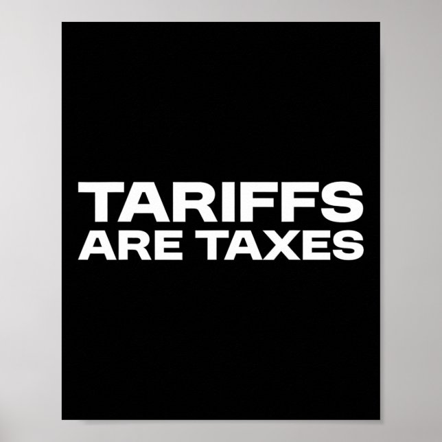 Affiche Les tarifs douaniers sont des impôts - Point de vu (Devant)