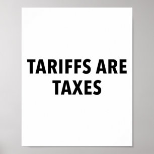 Affiche Les tarifs sont des taxes