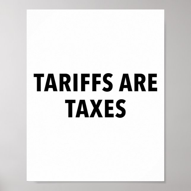 Affiche Les tarifs sont des taxes  (Devant)