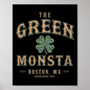 Affiche Les tenues de Green Monsta St Patricks Day Boston