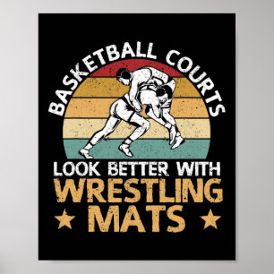 Affiche Les Terrains De Basket-Ball Sont Meilleurs Avec Le