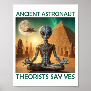 Affiche Les Théoristes Des Astronautes Anciens Du Yoga Dis