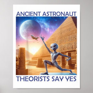 Affiche Les Théoristes Des Astronautes Anciens Du Yoga Dis