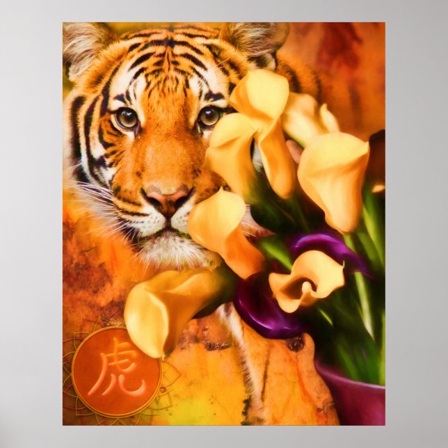 AFFICHE LES TIGERS AIMENT LES FLEURS (Devant)
