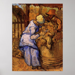 Affiche Les Tondeurs de moutons (d'après Millet) par Vince