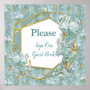 Affiche Les tons pastel doux de Sage Green