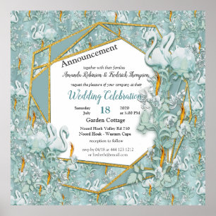 Affiche Les tons pastel doux de Sage Green