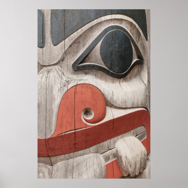 Affiche Les totems du Haida Heritage Centre Museum (Devant)