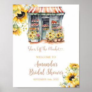 Affiche Les Tournesols De La Fête des mariées Du Marché Bi