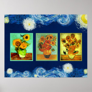 Affiche Les tournesols de Van Gogh