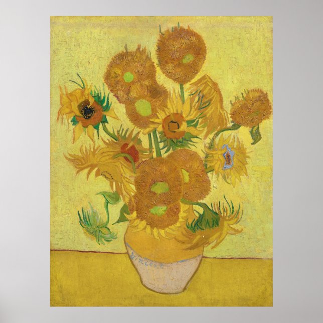 Affiche Les tournesols de Van Gogh (Devant)