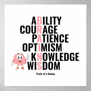 Affiche Les traits d'un génie