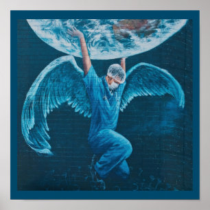 Affiche Les travailleurs de la santé tiennent tout