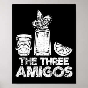 Affiche Les Trois Amigos Chemise Tequila Lime Salt Hommes 