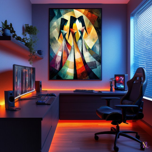 Affiche Les Trois Grâces - Chef-d'œuvre cubiste inspiré (Créateur téléchargé)
