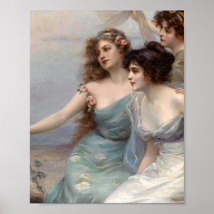 Affiche Les Trois Grâces D'Edouard Bisson