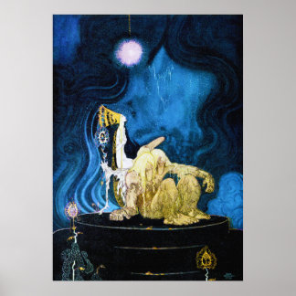 AFFICHE LES TROIS PRINCESSES DE LA MONTAGNE BLEUE