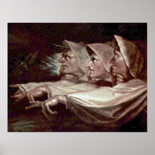 Affiche Les trois sorcières par Henry Fuseli