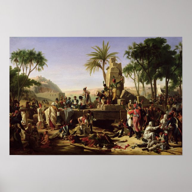 Affiche Les troupes ont arrêté sur les rives du Nil (Devant)