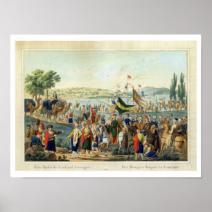 Affiche Les troupes turques en campagne (gravure)