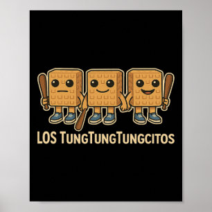 Affiche Les Tungtungtungcitos Italian Brainrot Tung Sahur