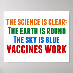 Affiche Les vaccins fonctionnent Pro Citation scientifique