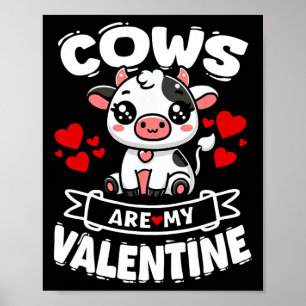 Affiche Les vaches sont ma Saint-Valentin Enfants en bas â