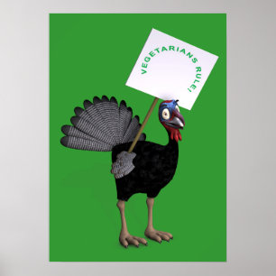 Affiche Les végétariens dominent !