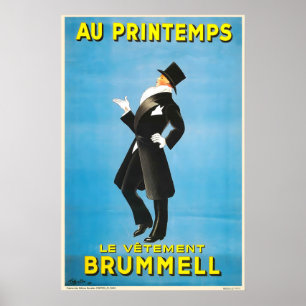 Affiche Les vêtements Brummell dans la mode masculine du p