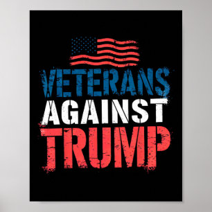 Affiche Les vétérans contre la Constitution Trump contre l