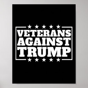 Affiche Les vétérans contre les vétérans anti-Trump contre