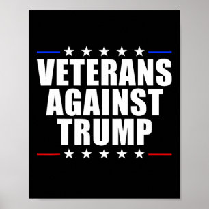 Affiche Les vétérans contre les vétérans anti-Trump contre
