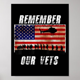 Affiche Les vétérans du Vietnam se souviennent de nos vété