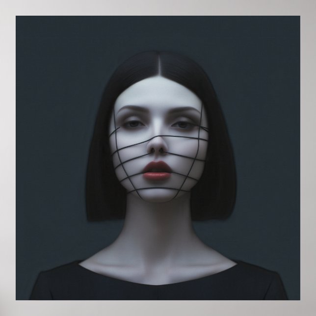 Affiche Les visages dans la mode (Devant)