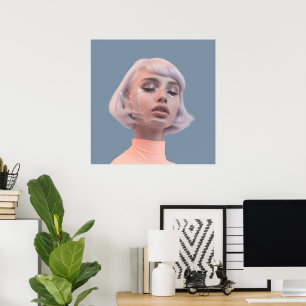 Affiche Les visages dans la mode