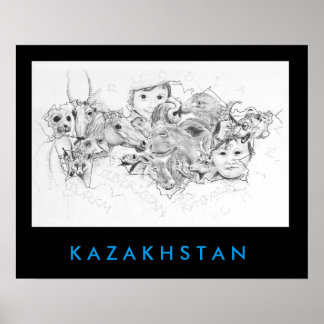 Affiche Les visages du Kazakhstan