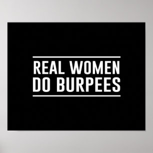 Affiche Les vraies femmes font Burpees