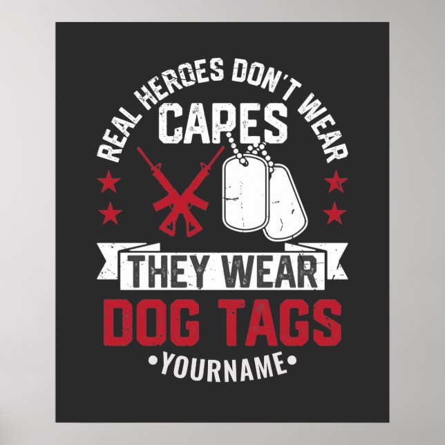 Affiche Les vrais héros ne portent pas de capes ils porten (Devant)