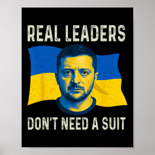 Affiche Les vrais leaders de l'Ukraine n'ont pas besoin de