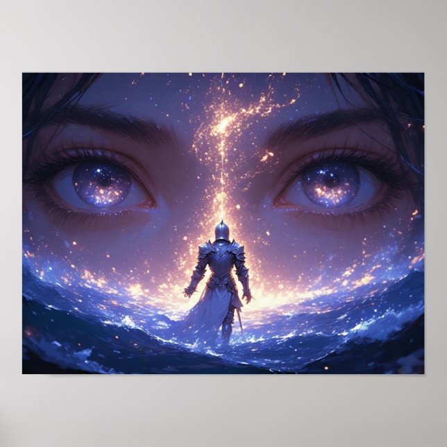 Affiche Les Yeux Célestes et le Chevalier Solitaire  (Devant)