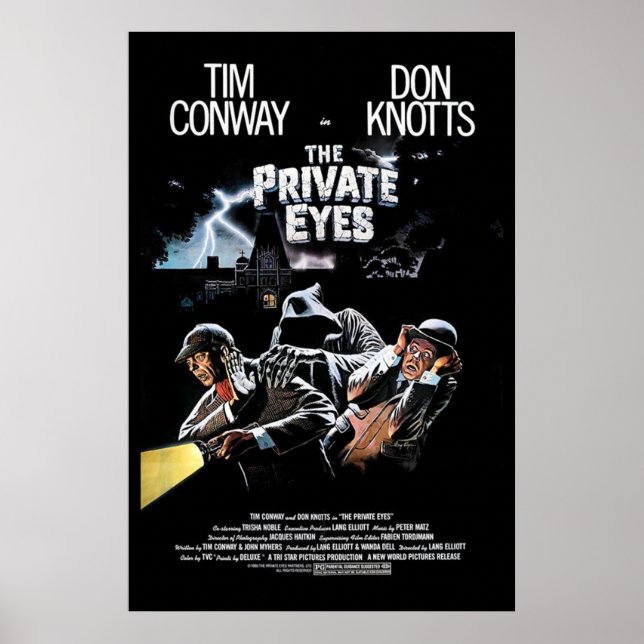 AFFICHE LES YEUX PRIVÉS (Devant)