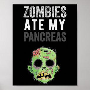 Affiche Les zombies ont mangé mon pancréas amusante fille