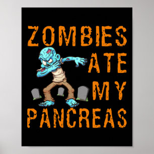 Affiche Les zombies ont mangé mon pancréas - Fun diabète