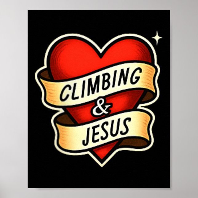 Affiche L'escalade et Jésus-chrétien  (Devant)